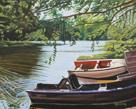 At The Ready, Main Lake 16 x 20