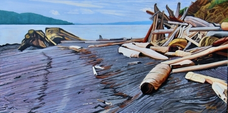 Driftwood Palace, Pender Island 24 x 48