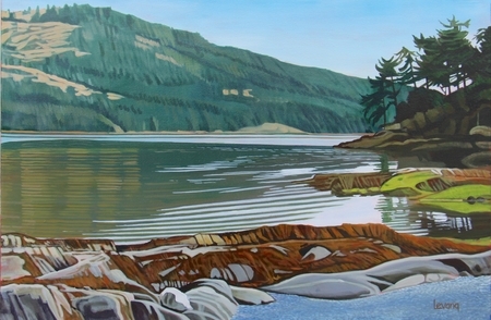 Mt. Tuam From Moses Point 24 x 30