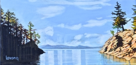 Irene Bay, Pender Island  8 x 16