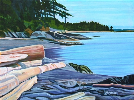 Beach at Mt. Doug Park 12 x 16