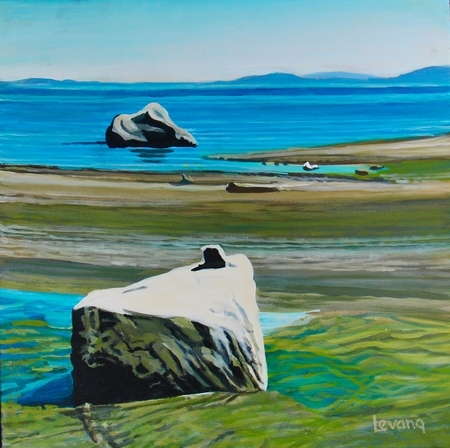 Mt Doug Park Beach Rocks  16 x 16