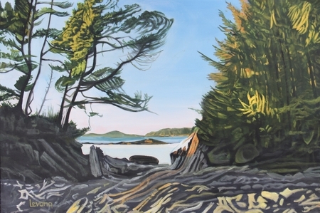Through The Trees, Tonquin Beach  24 x 36