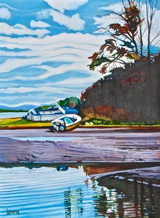 Waiting For High Tide 24 x 18