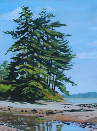 Trees At Saanichton Bay 16 x 12